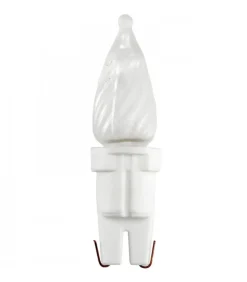 5 Ampoules De Rechange Givrees 6 V, 0,84W Pour Guirlande De Noël