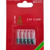Ampoules De Rechange 2,5V - 0,25 W Pour Guirlande De Noël, Douille Verte