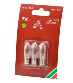 Ampoules 34V 3W Pour Chandelier 7 Lampes - Konstsmide 1042-030
