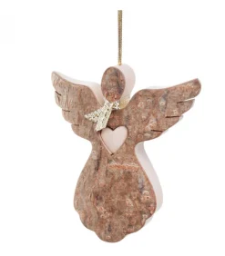 Ange De Noël A Suspendre Avec Un Coeur, 6,5 Cm