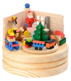 Boite A Musique Bois, Atelier Du Père Noël