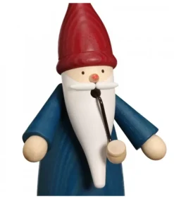 Bonhomme Fumeur Père Noël Manteau Bleu