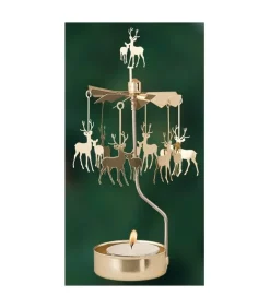 Bougeoir Carrousel Cerf Dore
