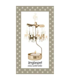 Bougeoir Carrousel Cerf Dore