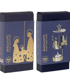 Bougeoir Carrousel Crèche Doree Nativite