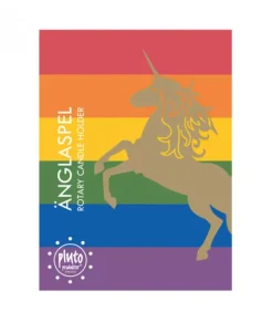 Bougeoir Carrousel Licornes Dorees