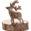 Bougeoir En Bois Brame Du Cerf, 13 Cm