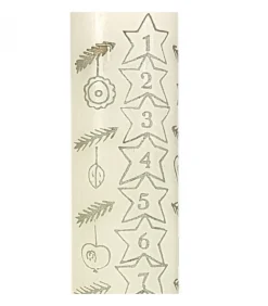 Bougie De L'Avent Graduee, 25 Cm