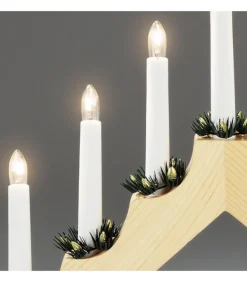 Chandelier De Noël En Bois Naturel