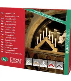 Chandelier De Noël En Bois Naturel