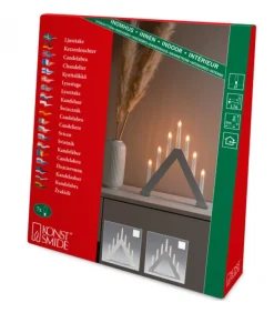 Chandelier En Bois Scandinave, Laque Gris Mat, 7 Ampoules