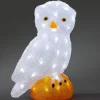Chouette Lumineuse Led Acrylique, 36 Cm