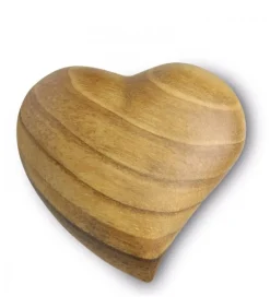 Coeur En Bois Asymetrique, 5 Cm