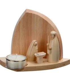 Crèche De Noël Moderne Avec Bougeoir