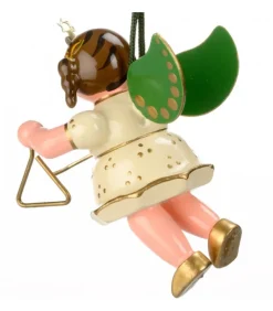 Déco Sapin De Noël, Ange Avec Un Triangle