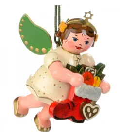 Déco Sapin De Noël, Ange Et Botte Rouge