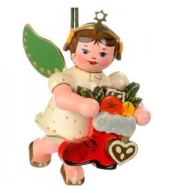 Déco Sapin De Noël, Ange Et Botte Rouge