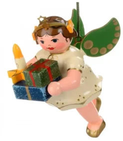 Déco Sapin De Noël, Ange Et Paquets Cadeaux