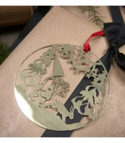 Déco Sapin De Noël, Lutin Marchant Dans La Foret