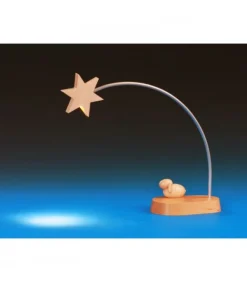 Etoile De Noël Electrique A Led Sur Socle, 21 Cm