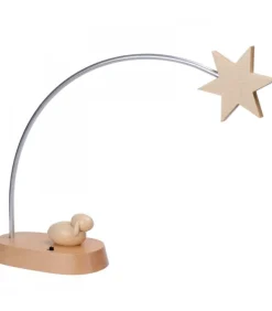 Etoile De Noël Electrique A Led Sur Socle, 21 Cm