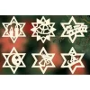 Etoiles En Bois, Déco Sapin De Noël, 6 Motifs Differents - N° 11