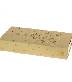 Etui Dore Motif Sapin De Noël Pour Boite D'Allumettes