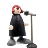Figurine Jazz, Chanteuse Devant Micro