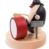 Figurine Musicien Jazz, Batteur Devant Batterie
