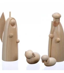 Figurine Pour Crèche De Noël, L'Ange Et Le Berger, 6 Cm