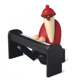 Figurine Père Noël Pianiste