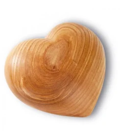 Grand Coeur En Bois, 11 Cm