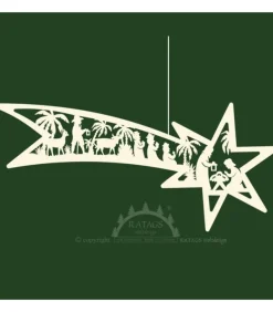 Grande Etoile De Noël Filante A Suspendre