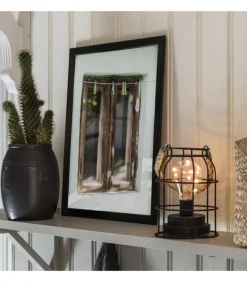 Lanterne Lumineuse A Led En Metal, Ronde, 18 Cm