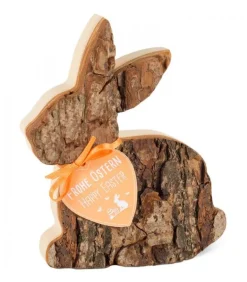 Lapin En Bois Couche, 12,5 Cm