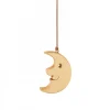 Lune En Bois De Chene A Suspendre 8,5 Cm