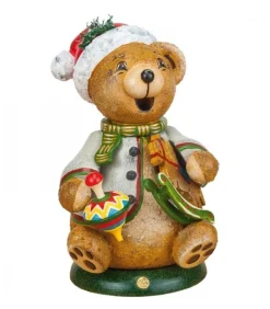 Ourson Brule-Encens Avec Cheval De Bois Et Toupie