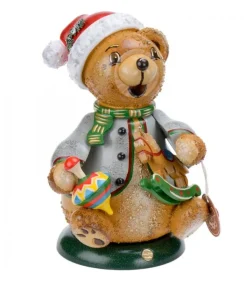 Ourson Brule-Encens Avec Cheval De Bois Et Toupie