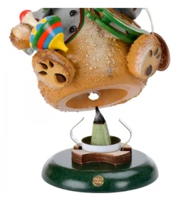 Ourson Brule-Encens Avec Cheval De Bois Et Toupie