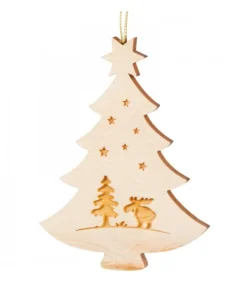 Pendentif Sapin De Noël En Bois, Elan