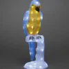 Perroquet Lumineux 50 Cm En Acrylique, 48 Diodes Blanc Chaud