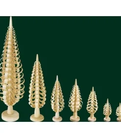 Petit Sapin Noël Bois Sculpte, 8 Cm