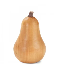 Petite Poire En Bois Poli, 4 Cm
