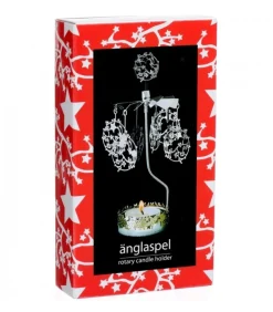 Photophore De Noël Couronne D'Etoiles Et Cerfs