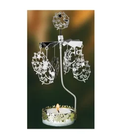 Photophore De Noël Couronne D'Etoiles Et Cerfs