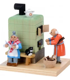 Poele Brule-Encens Grand-Père Et Grand-Mere