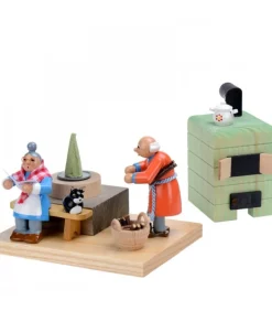 Poele Brule-Encens Grand-Père Et Grand-Mere