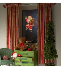 Père Noël Lumineux Qui Salue