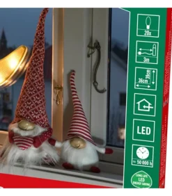 Père Noël Lumineux Sur La Lune