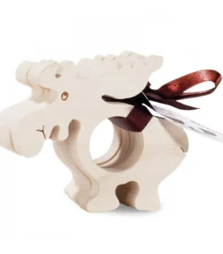 Rond De Serviette Bois Naturel Elan